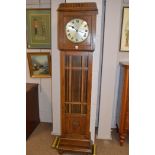 A longcase clock.