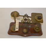 brass postal scales with brass weight