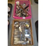 Two boxes of cutlery