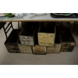 Wooden dynamite crates
