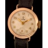 Tudor, A 9ct gold case lady's wristwatch,