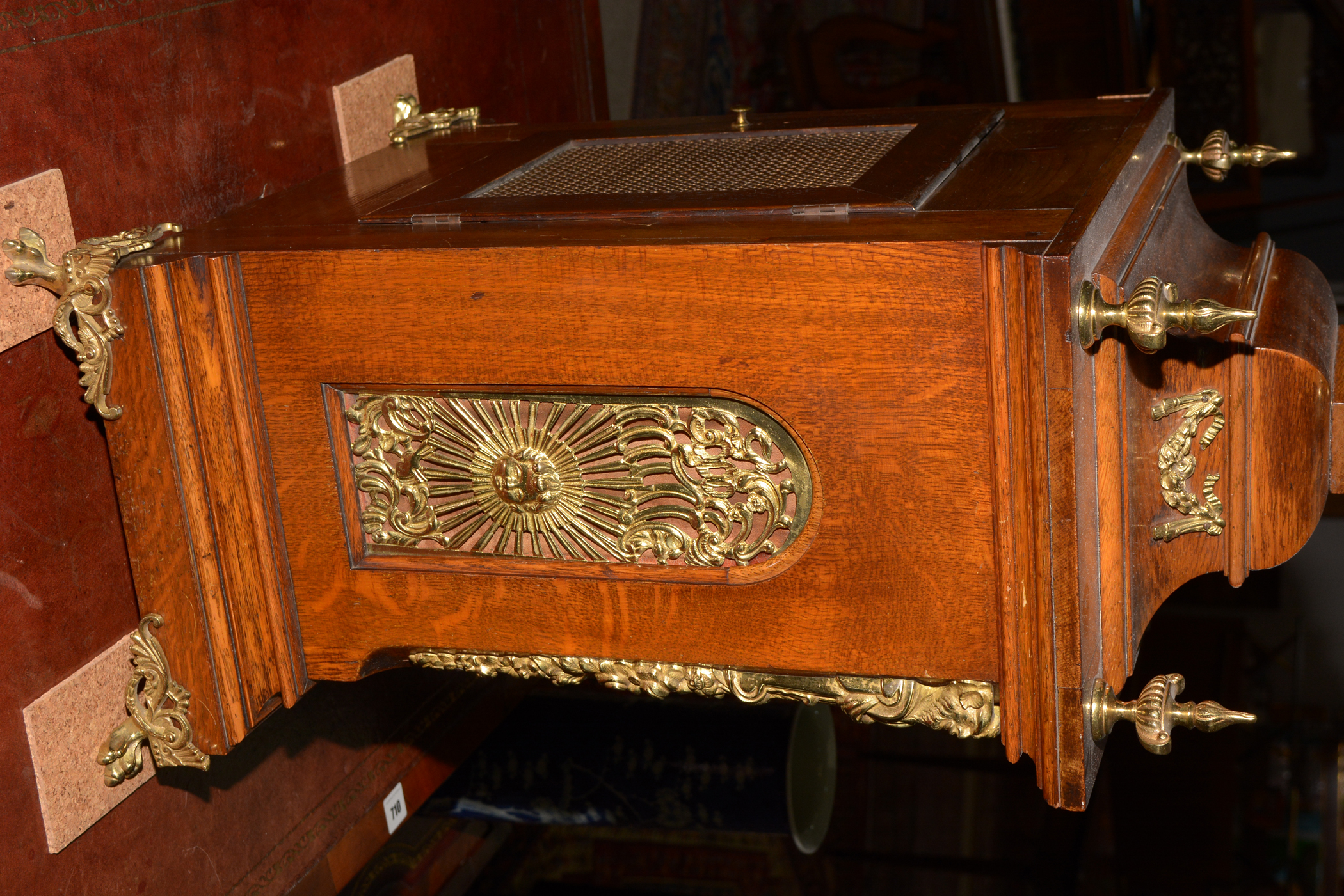 An large German presentation bracket clock. - Image 5 of 12