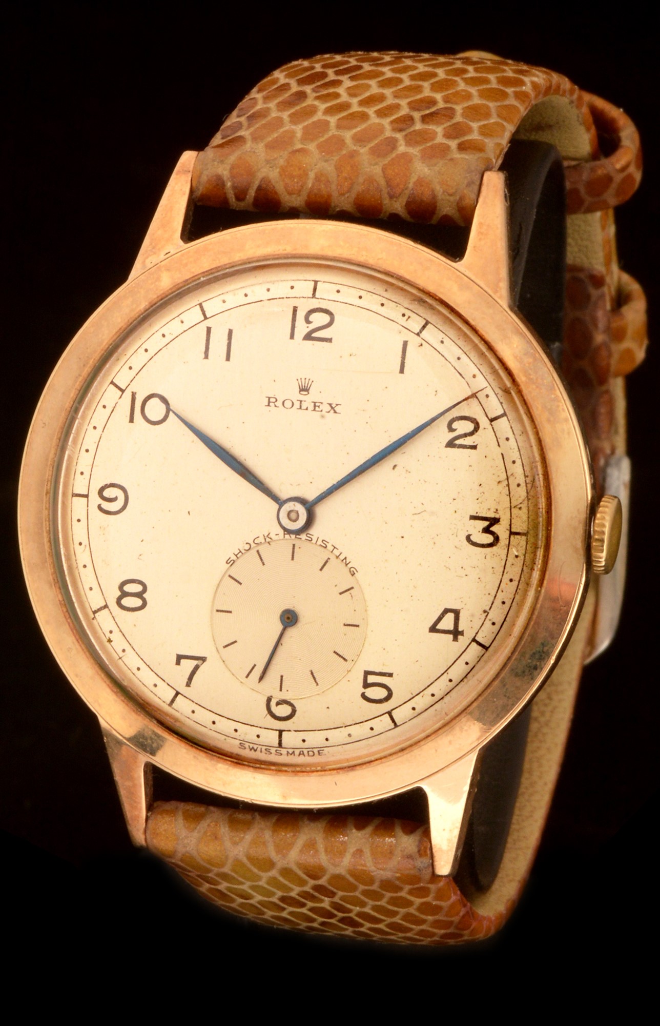 Rolex, A Gentleman's 9ct gold cased wristwatch, c1951,