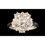 Diamond cluster ring