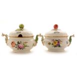 A pair of early 19th Century sauce tureens.
