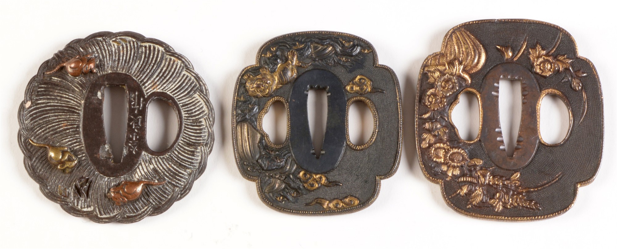 Three tsuba