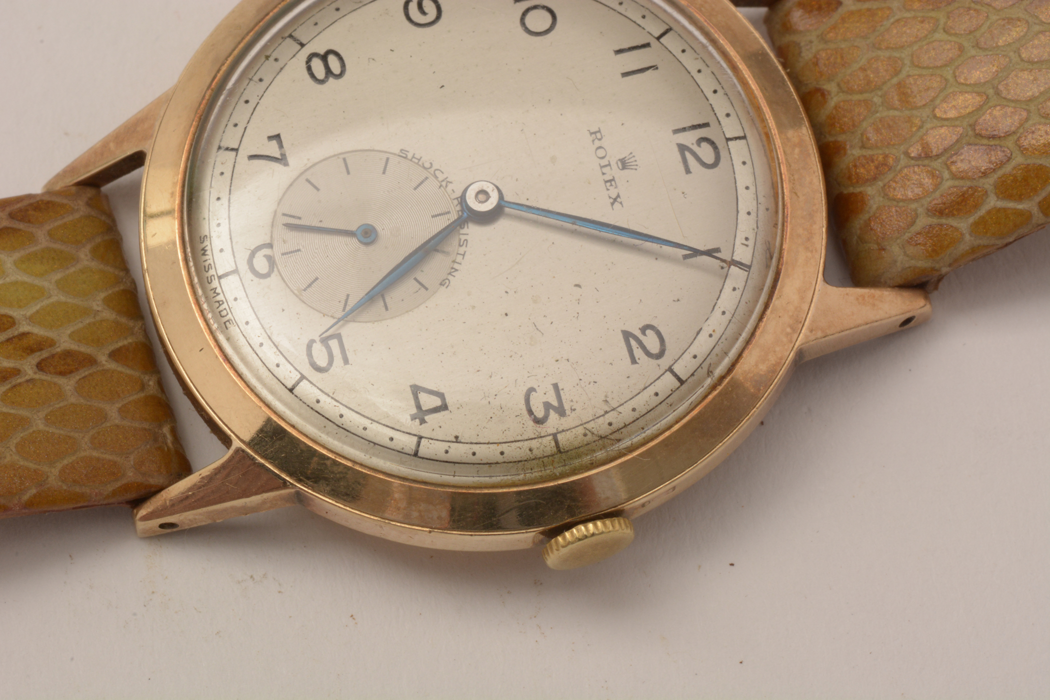 Rolex, A Gentleman's 9ct gold cased wristwatch, c1951, - Image 7 of 11