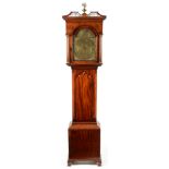 T. Arlott, Sunderland: a mahogany longcase clock.