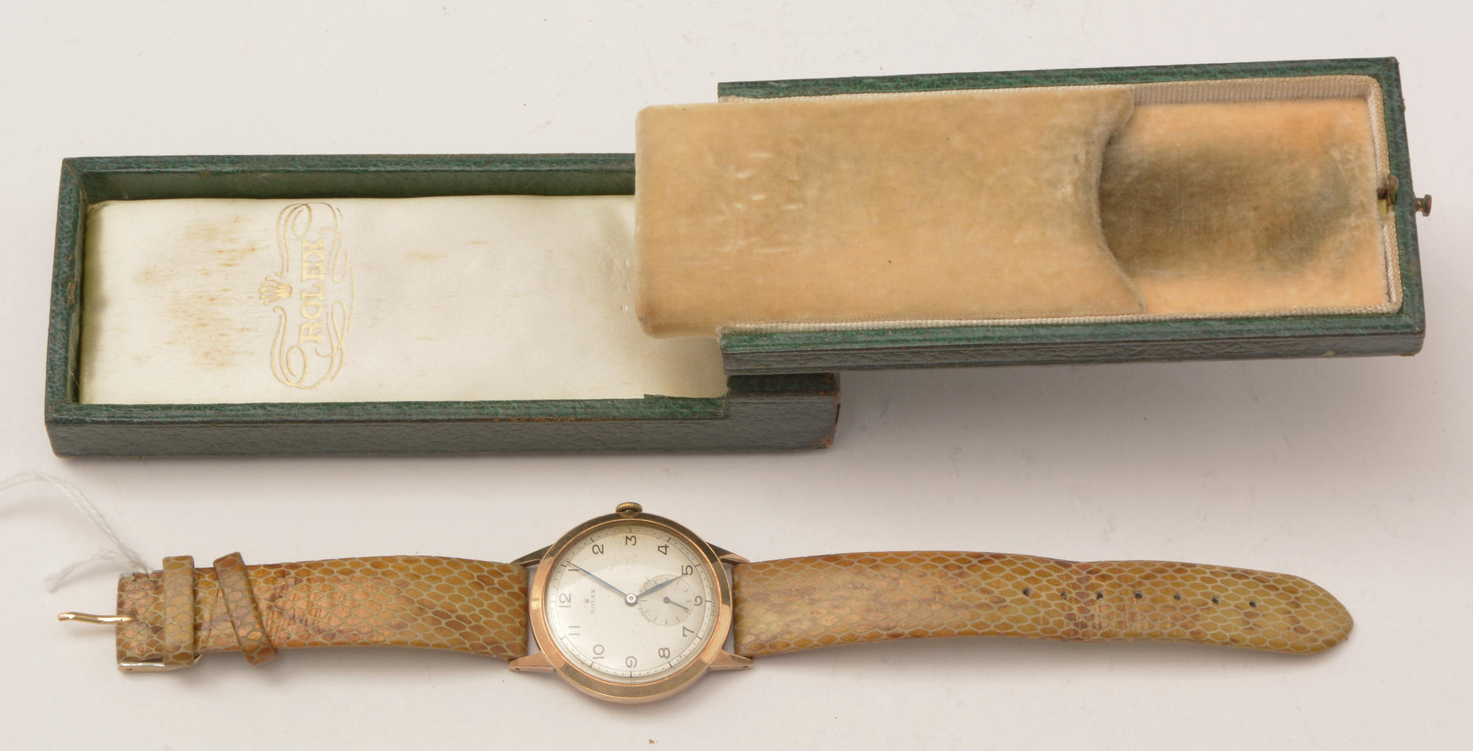 Rolex, A Gentleman's 9ct gold cased wristwatch, c1951, - Image 2 of 11