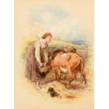 Attributed to Myles Birket Foster - watercolour.