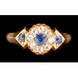 Sapphire and diamond ring