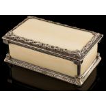 Omar Ramsden silver and ivory box