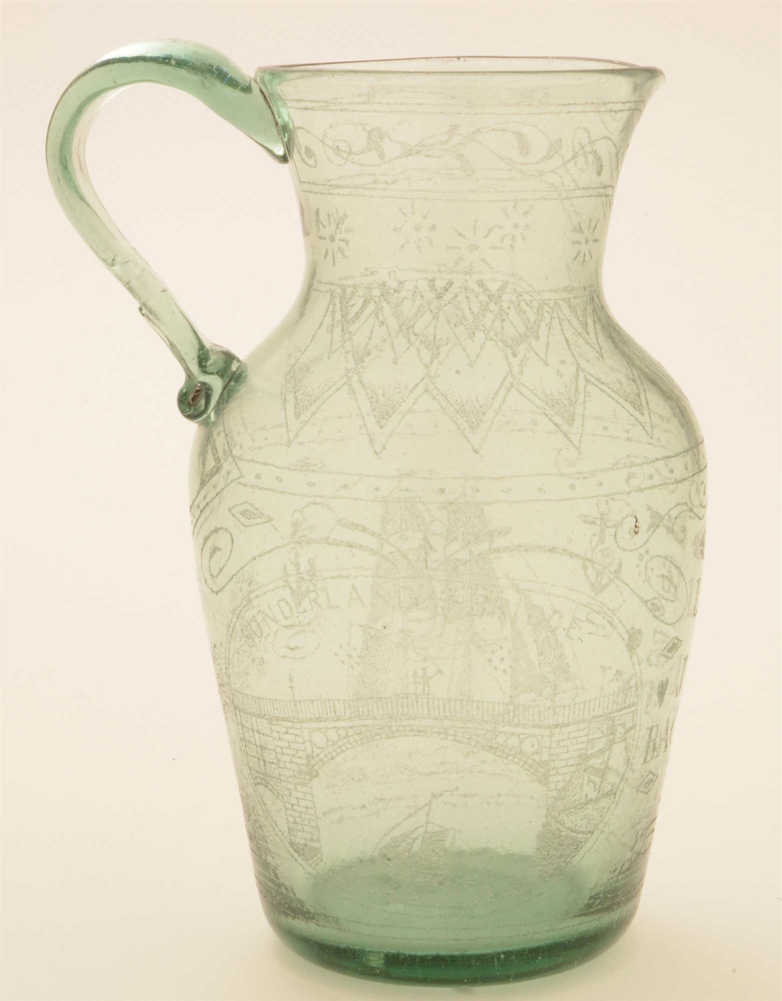 Sunderland glass jug. - Image 5 of 5