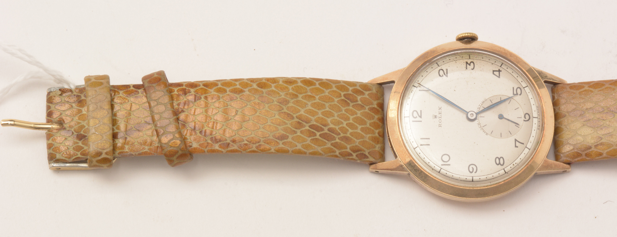 Rolex, A Gentleman's 9ct gold cased wristwatch, c1951, - Image 10 of 11