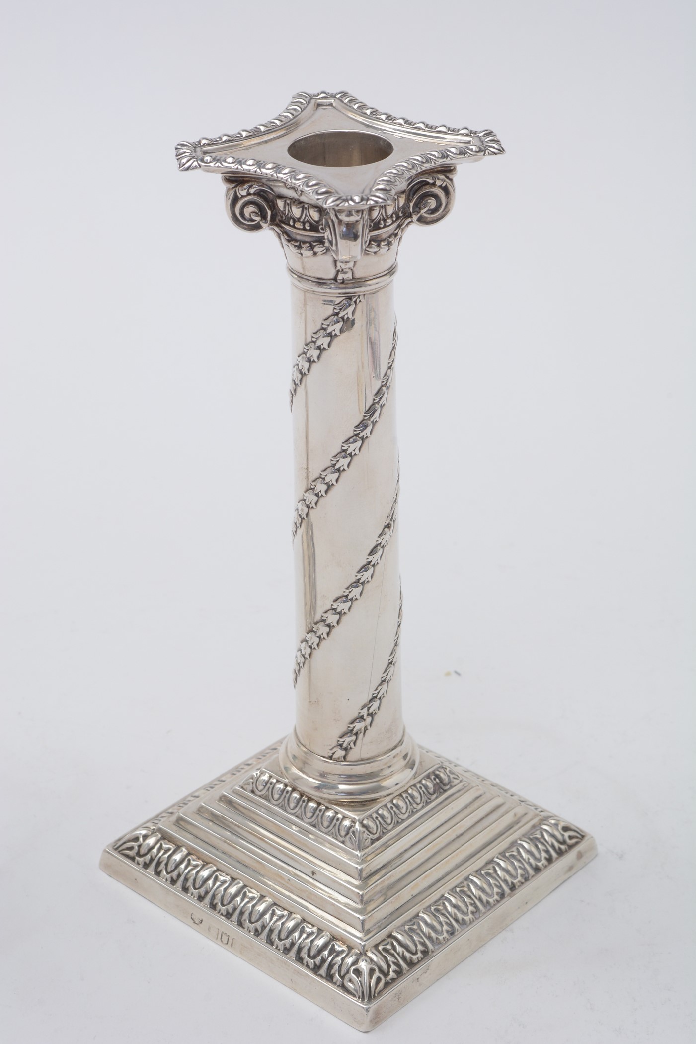 Pair of silver candlesticks - Image 6 of 8