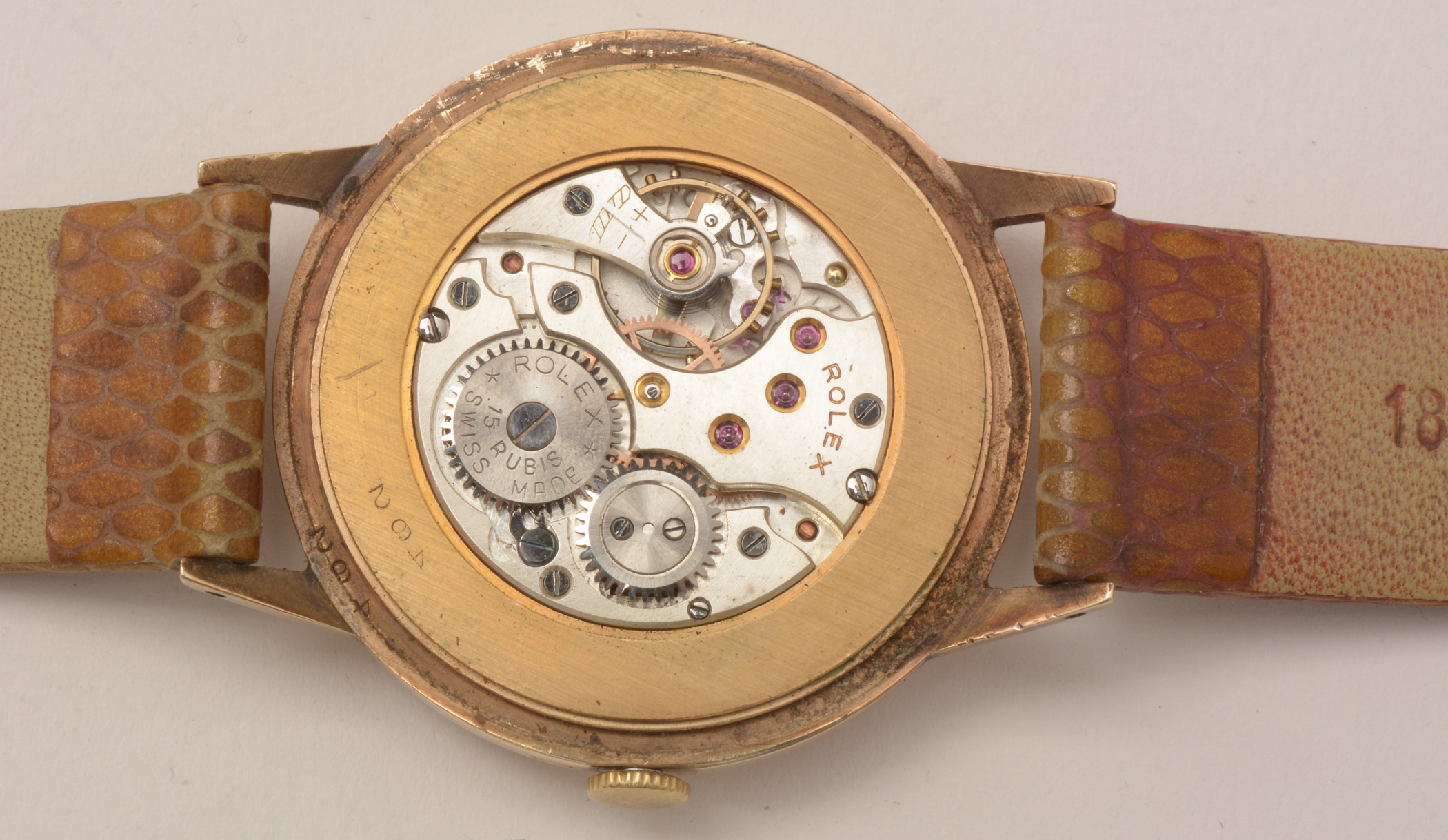 Rolex, A Gentleman's 9ct gold cased wristwatch, c1951, - Image 3 of 11