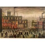 After Laurence Stephen Lowry -print.