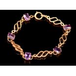 Amethyst bracelet