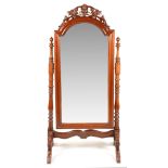 Victorian cheval mirror.