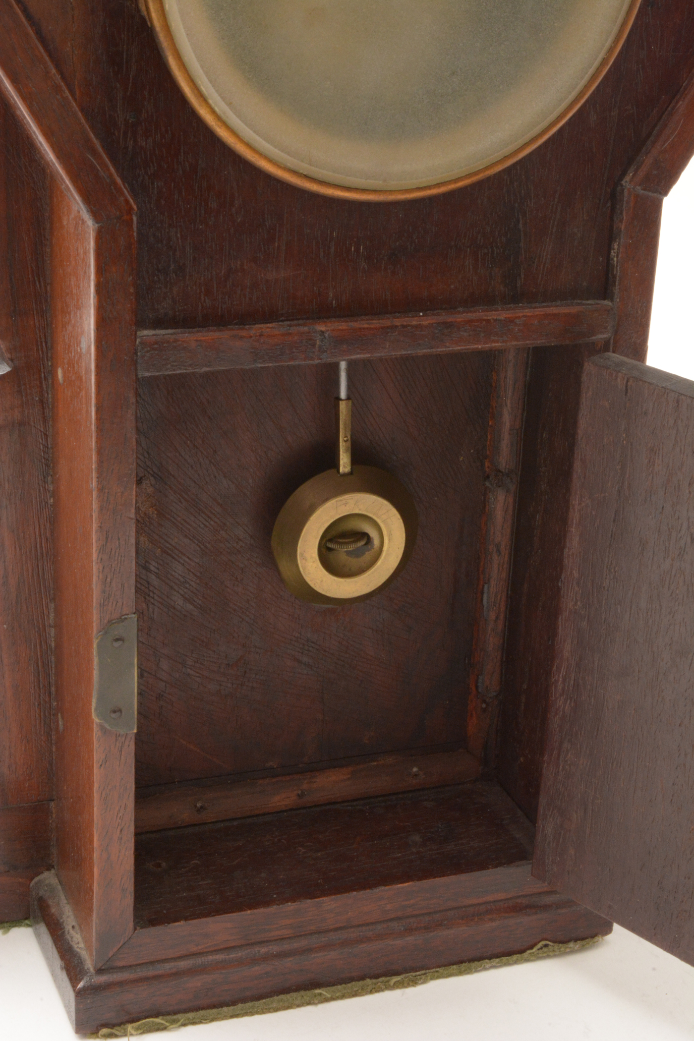 A rare and unusual Japanese carved mantel clock. - Image 12 of 14