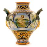 A Cantegalli double-handled vase.