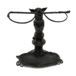 A Victorian Coalbrookdale cast iron stick stand.