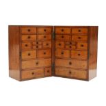 A 19th Century mahogany small folding cabinet.