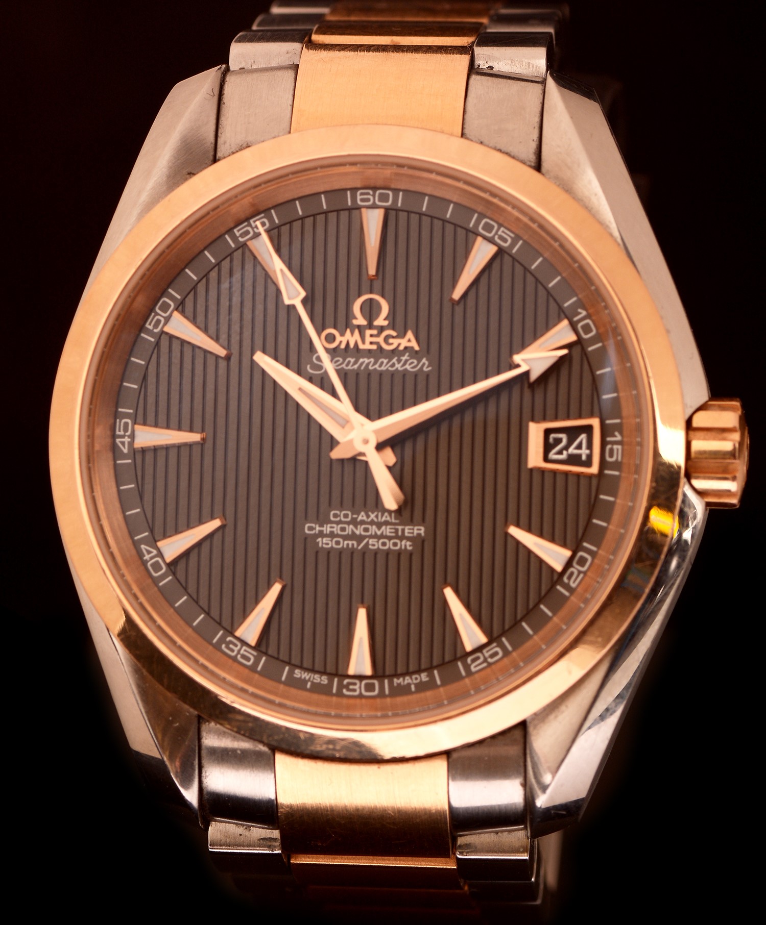 Omega Seamaster Aqua Terra: gentlamn's automatic watch.