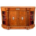 A fine Victorian burr walnut and ormolu mounted credenza.