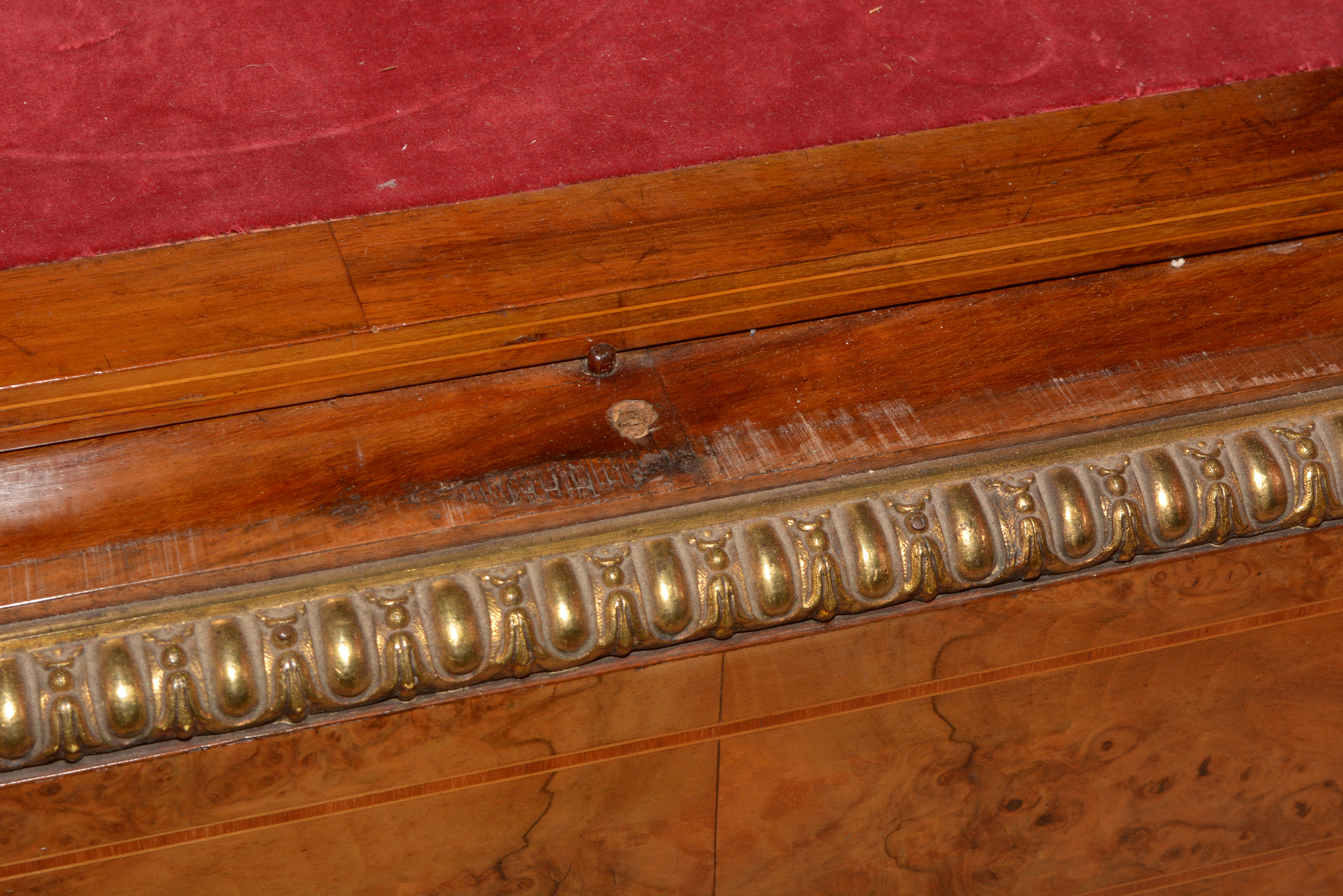 A fine Victorian burr walnut and ormolu mounted credenza. - Image 20 of 25