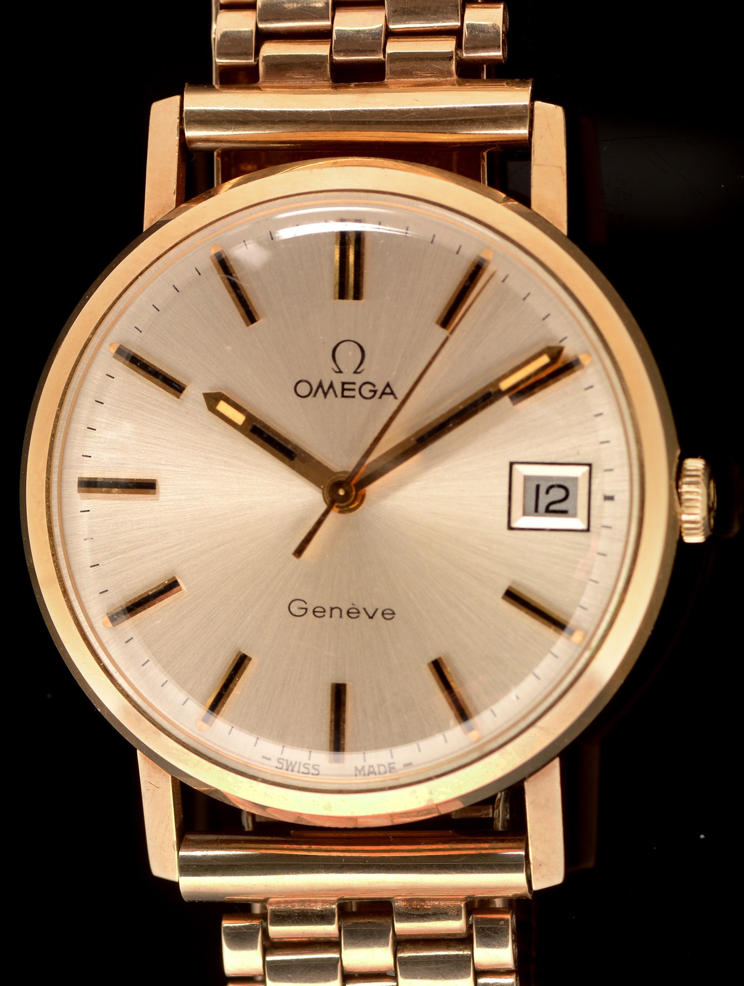 Omega, Geneve A 1970's Gentleman's 9ct gold wristwatch, c1972,