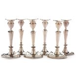 Composite set of six candlesticks