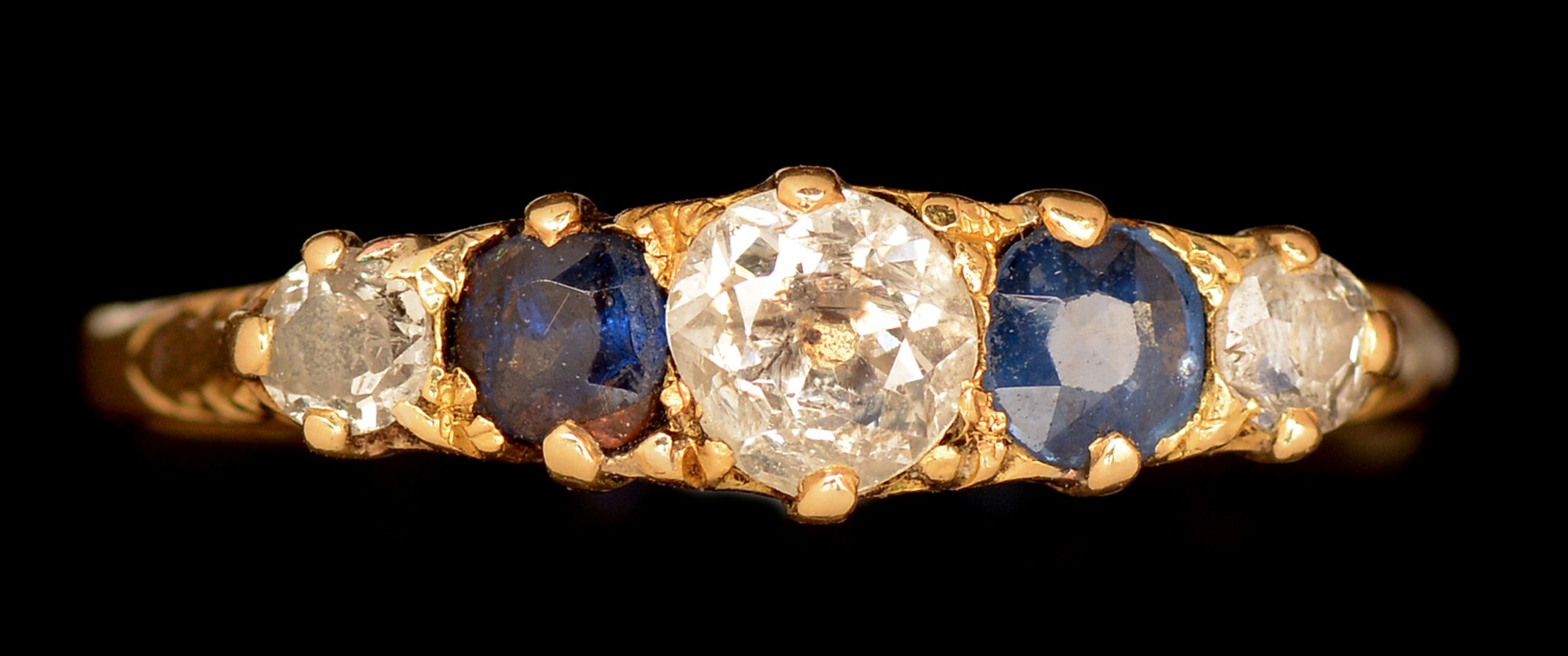 Sapphire and diamond ring