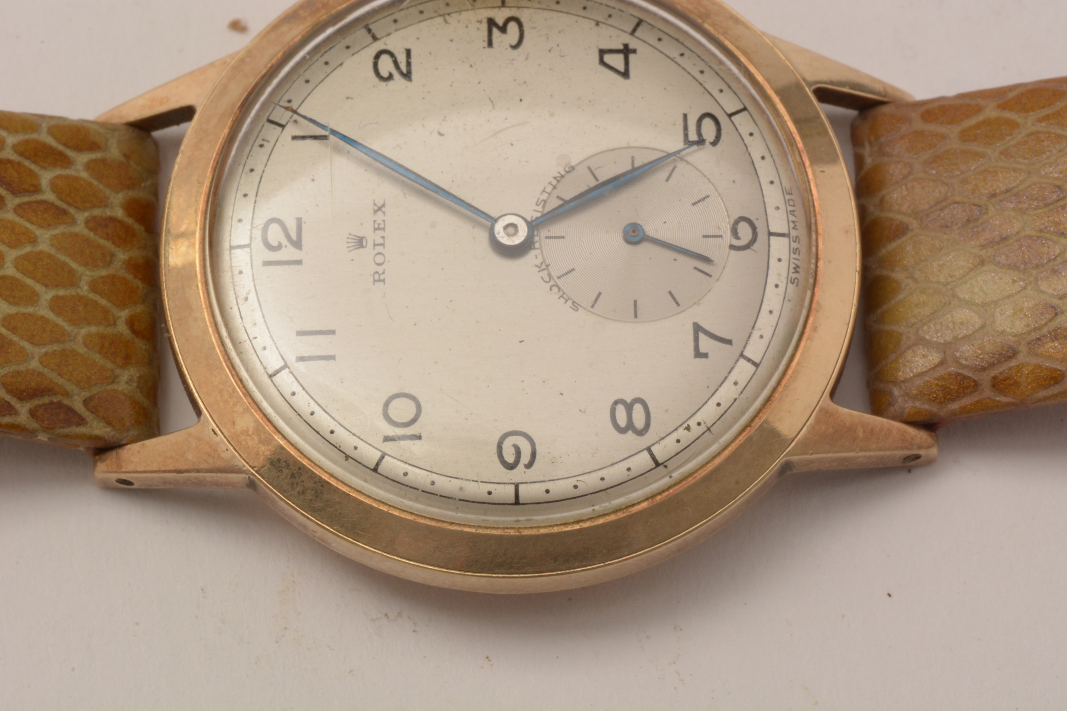 Rolex, A Gentleman's 9ct gold cased wristwatch, c1951, - Image 6 of 11