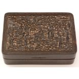A Chinese tortoiseshell snuff box and cover.