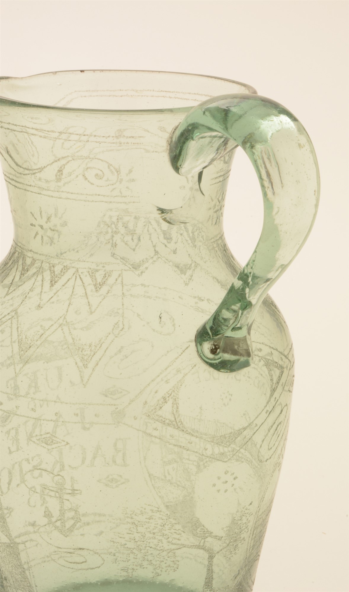 Sunderland glass jug. - Image 2 of 5
