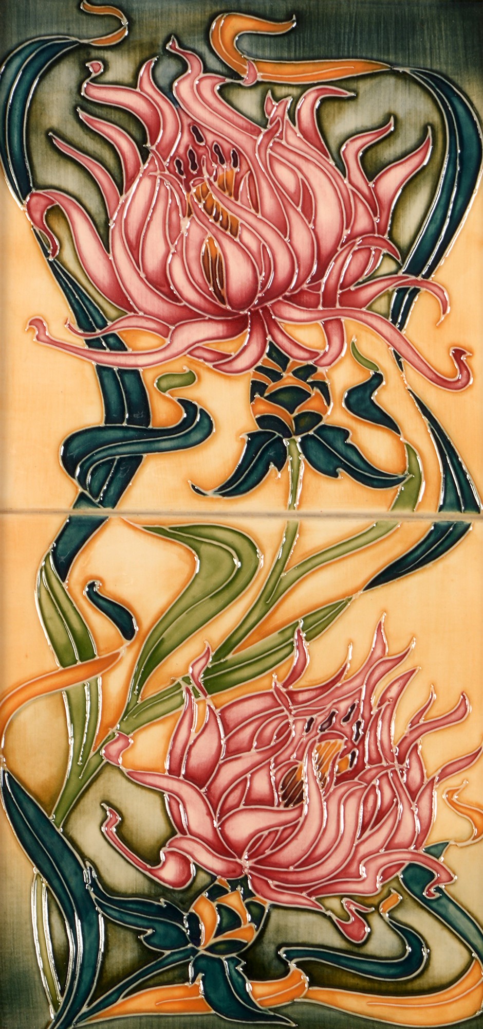 A Moorcroft double tile panel.