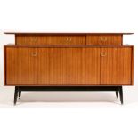 G-Plan: a Librenza style teak and ebonised sideboard,