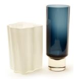 Alvar Aalto savoy vase and a cylinder vase
