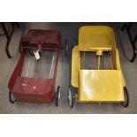 Two children's pedal cars