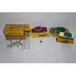 Dinky cars and helicopter