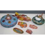 Tin plate space vehicles