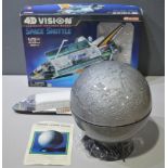 4D Vision space shuttle and Maruzen Lunar Globe