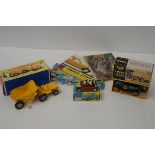 Corgi and Matchbox diecast vehicles and catalogues.