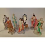 Coalport resin figures