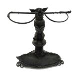 A Victorian style cast iron stick stand in the manner of Coalbrookdale,