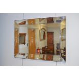 Large glass mirror