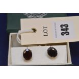 Garnet earrings