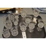 Edinburgh crystal thistle pattern glasses