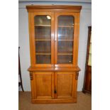 Victorian oak bookcase